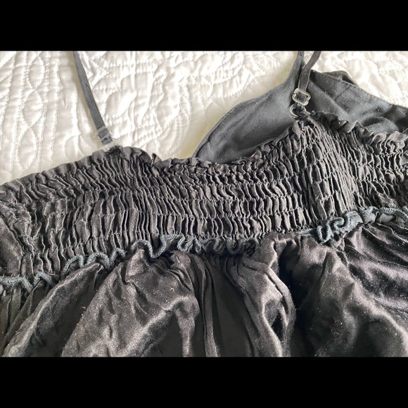 La Fée Maraboutee Black Silk Ruffle Dress - Picture 10 of 10